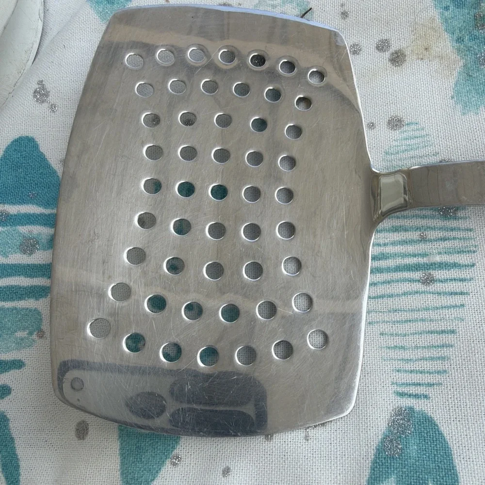 All Clad Fish Spatula Wide Stainless Steel Slotted 14.5